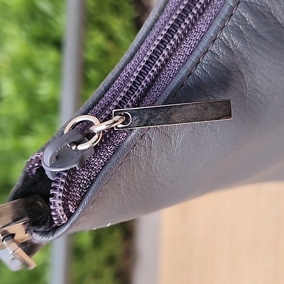 Vintage Coletta Mini Gray Genuine Leather Shoulder Bag - Picture 10 of 13